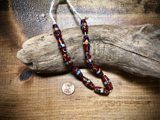 Manik Manik Indonesian Glass Bead Strand