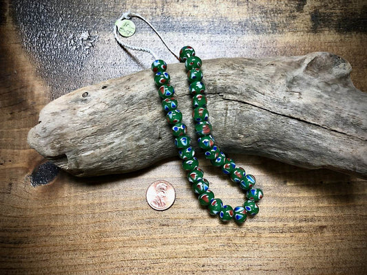 Manik Manik Indonesian Glass Bead Strand