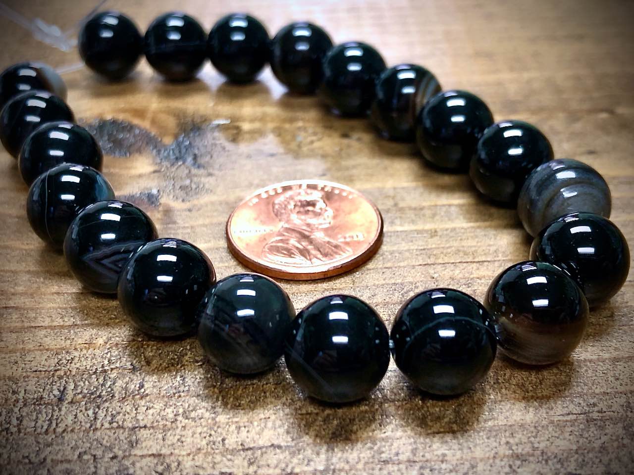 Sardonyx Smooth Rounds Bead Strand - 10mm - 8"