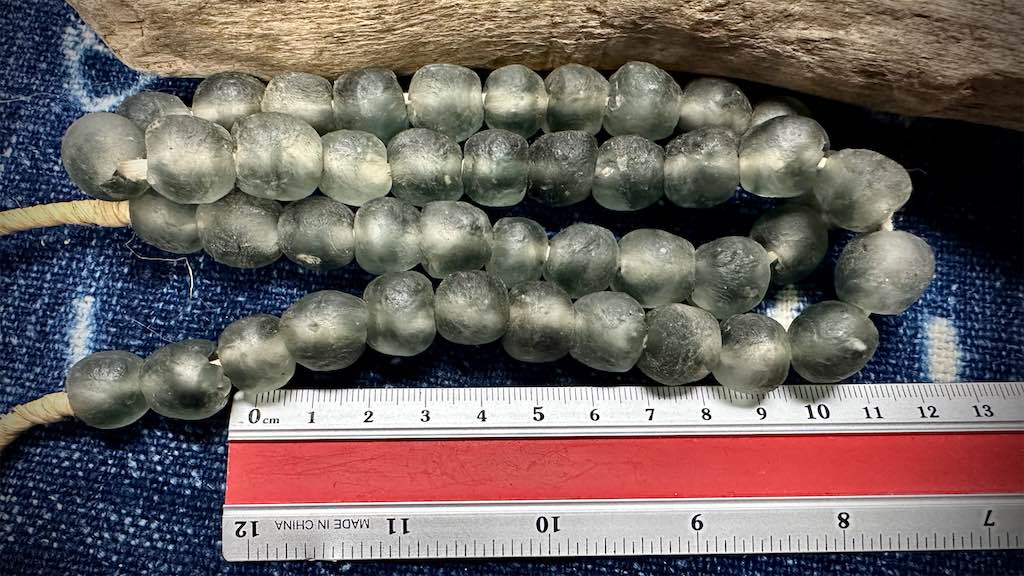 African Glass Bead Strand - Large-Hole Rounds - 14mm - 22”