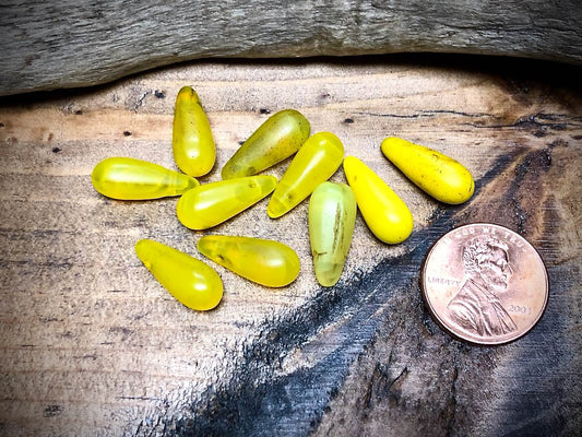 African Trade Bead Lot: 10 Mali Wedding Trade Beads—7mm x 16mm