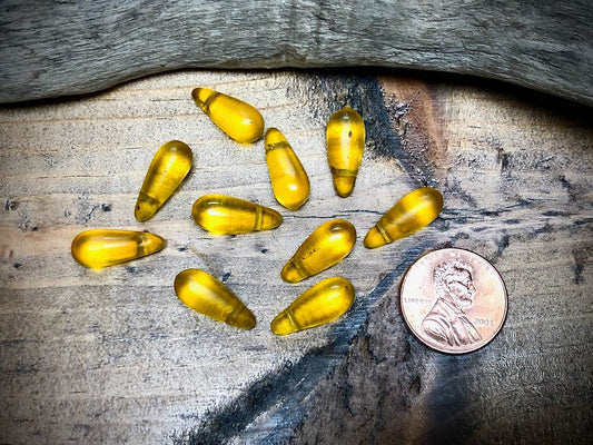 African Trade Bead Lot: 10 Mali Wedding Trade Beads—7mm x 16mm