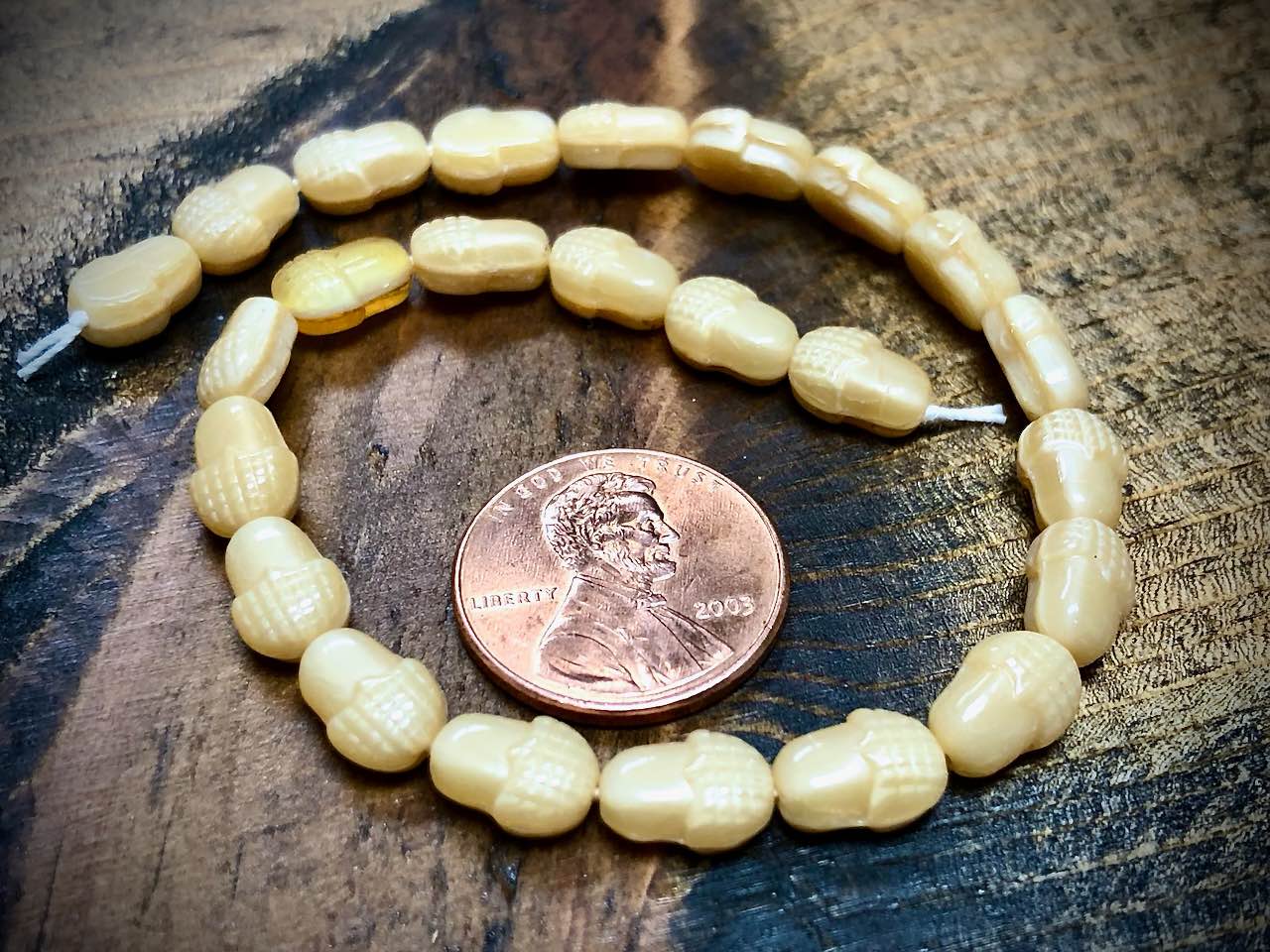 Acorn Czech Glass Strand