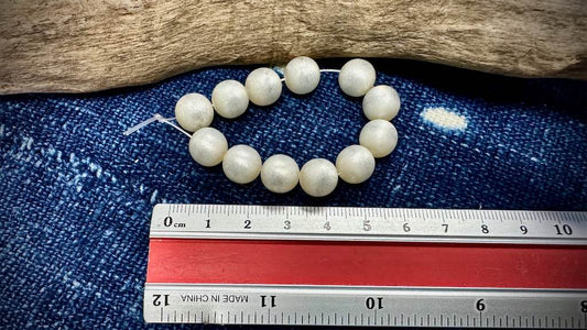 Italian Polyester Bead Strand - Round - Glacier - 10mm