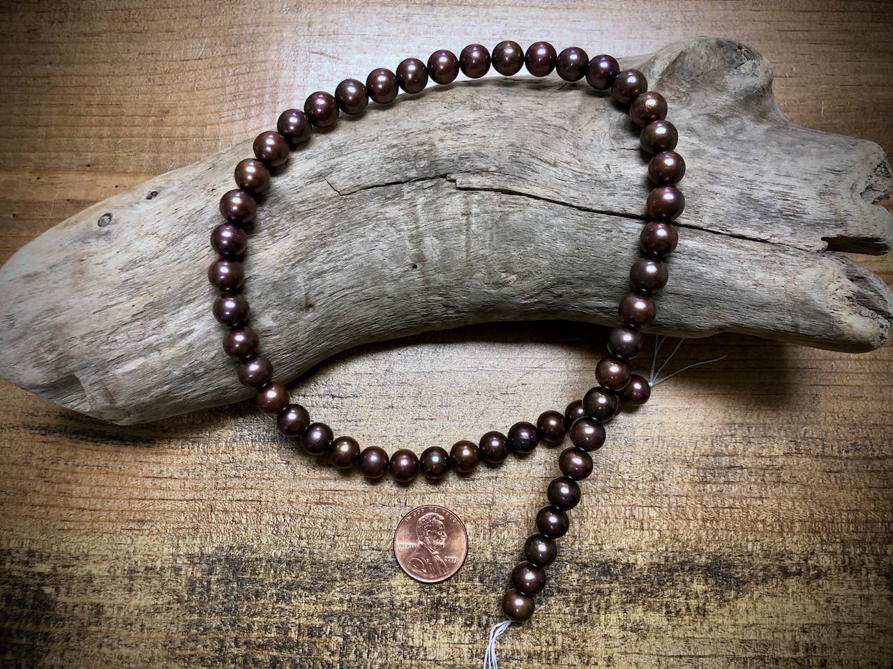 Old-Stock, Vintage Freshwater Pearls - 8mm - 16”