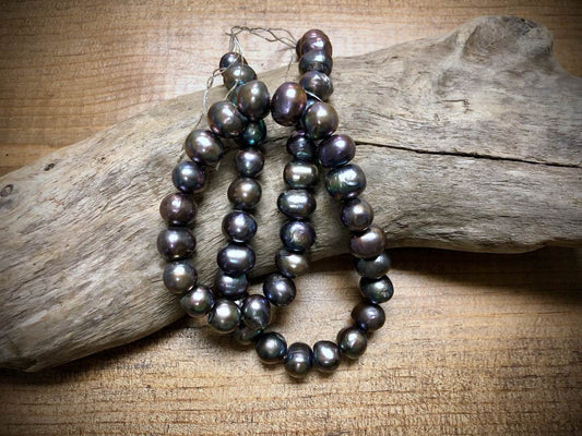 Old-Stock, Vintage Freshwater Pearls - 10mm - 16”