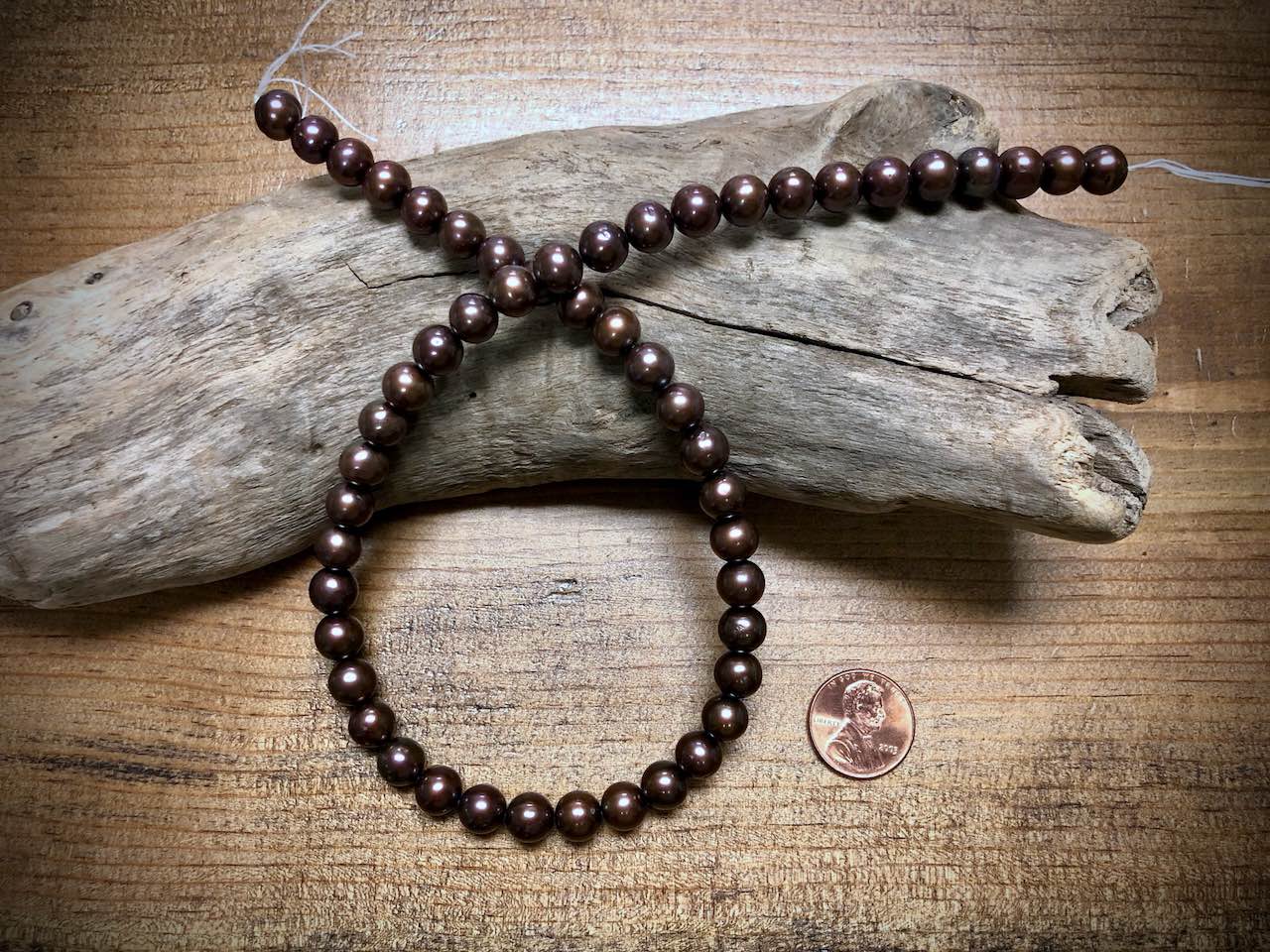 Old-Stock, Vintage Freshwater Pearls - 8mm - 16”