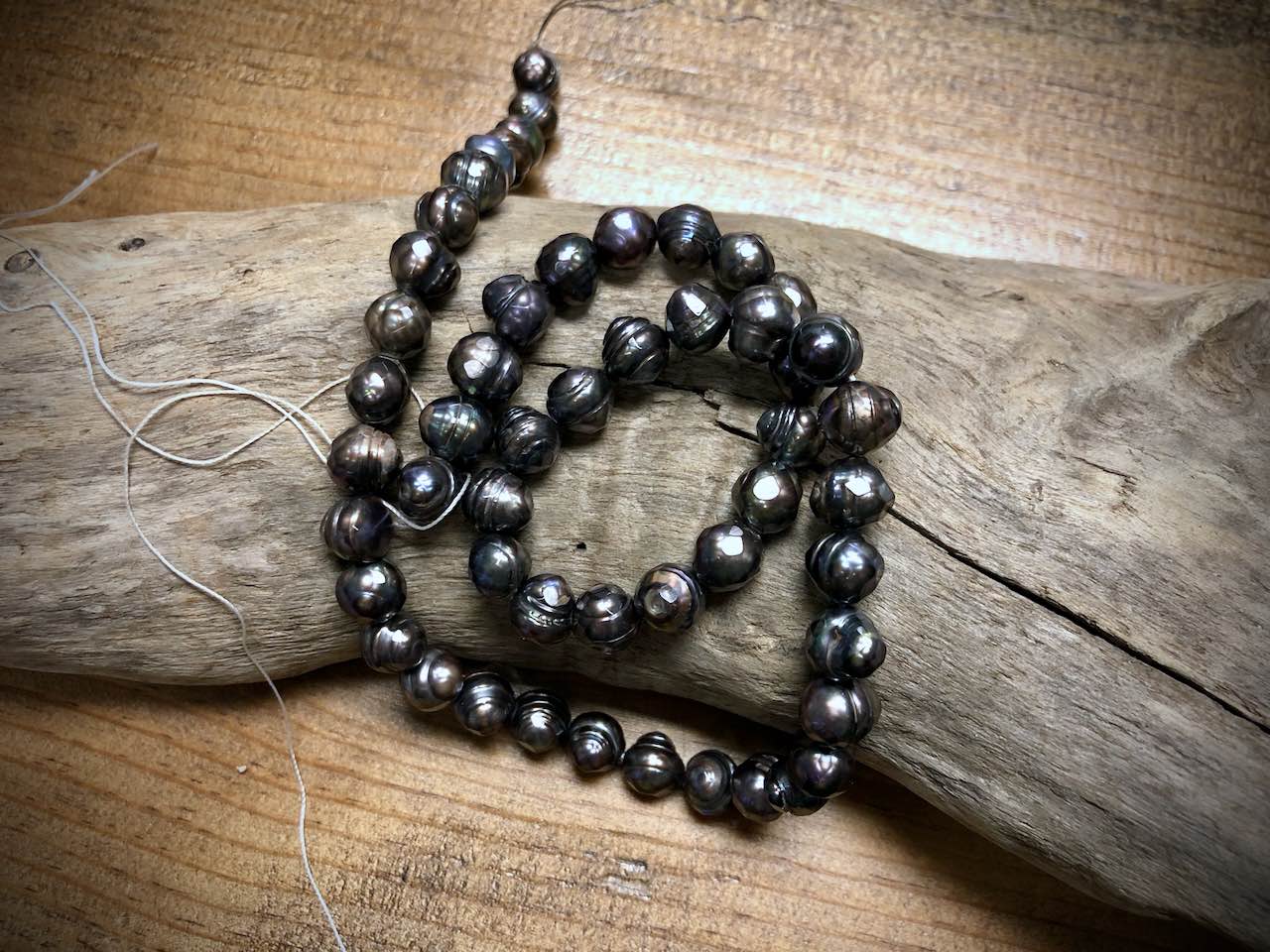 Old-Stock, Vintage Freshwater Pearls - 8-9mm - 16”