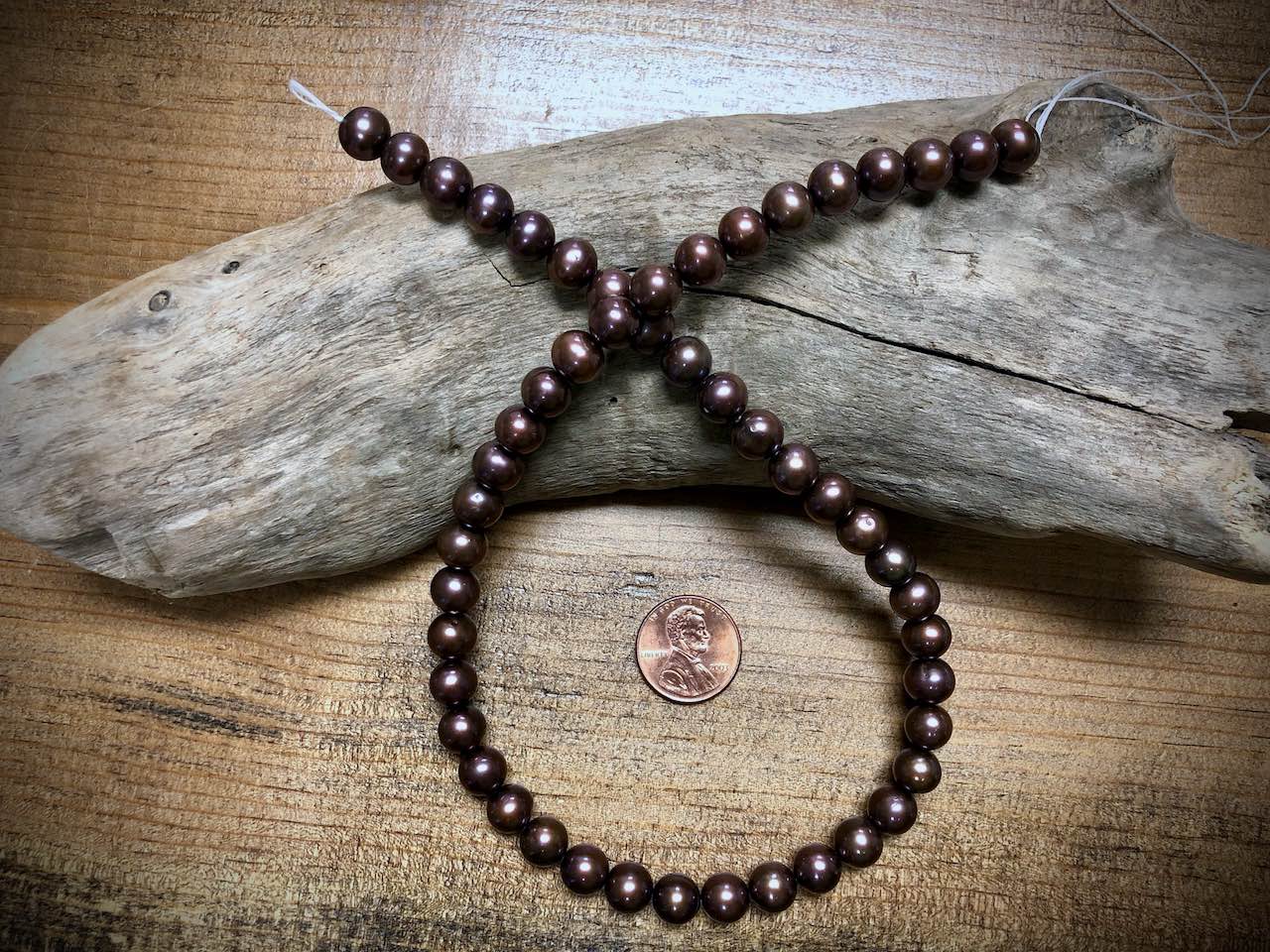 Old-Stock, Vintage Freshwater Pearls - 8mm - 16”