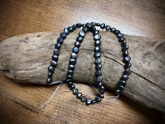 Old-Stock, Vintage Freshwater Pearls - 6-8mm - 16”