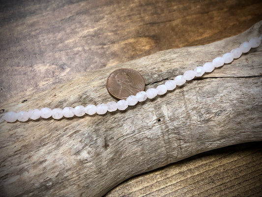 Czech Glass Fire Polished Bead Strand - Faceted Rounds - 5mm - 5”