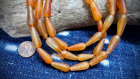 Gobi Agate Bead Strand - Drops - 20mm x 8mm - 15"