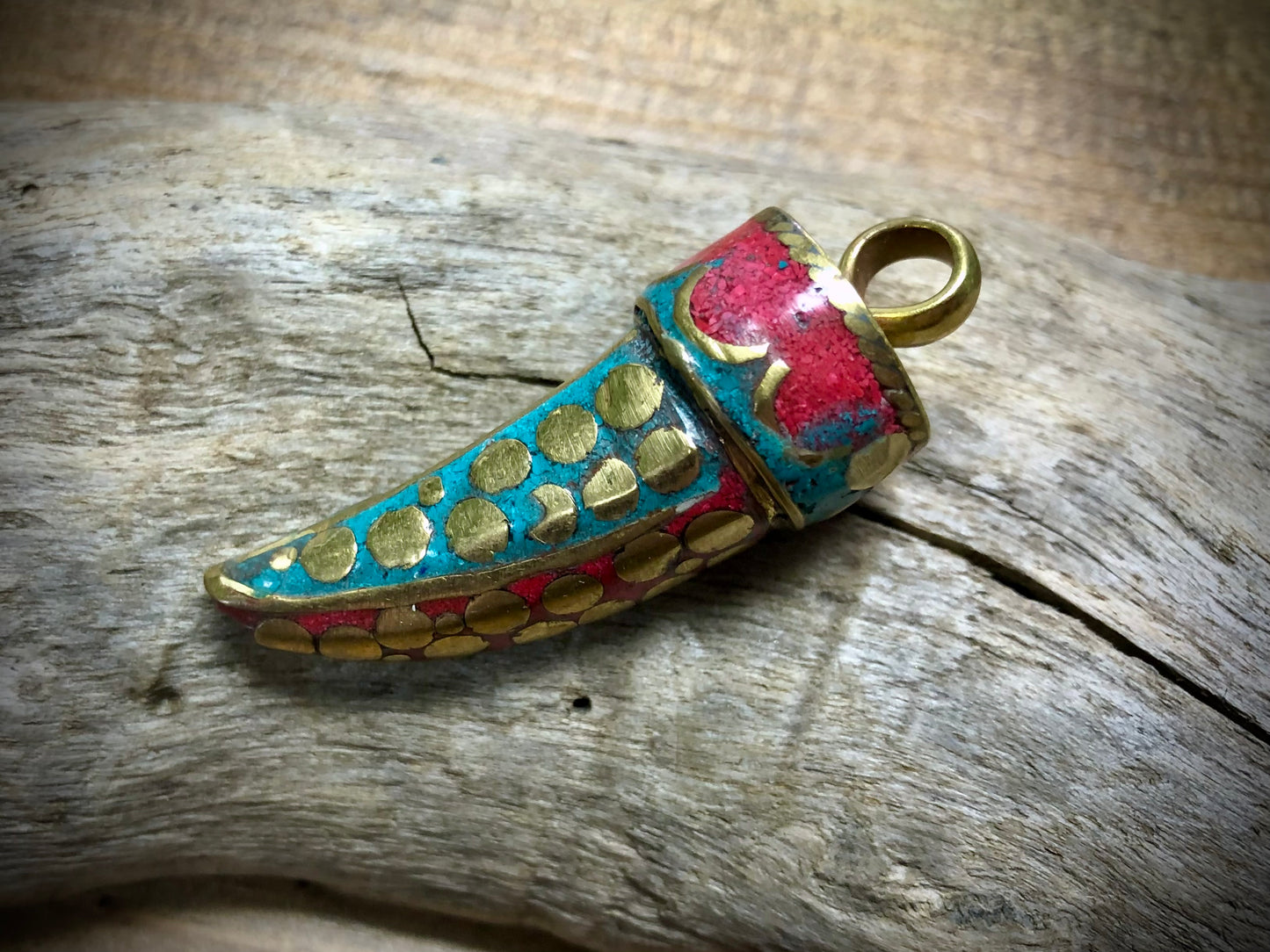 Nepalese Horn Pendant