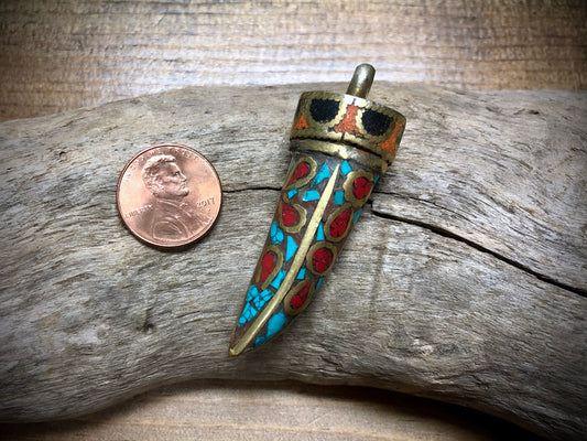 Nepalese Horn Pendant