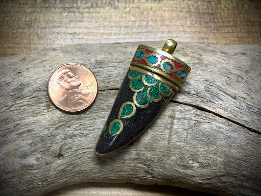 Nepalese Horn Pendant