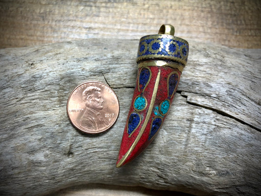 Nepalese Horn Pendant
