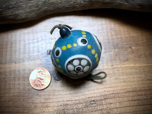 Chinese Warring States Glass Bead - 36mm - Blue