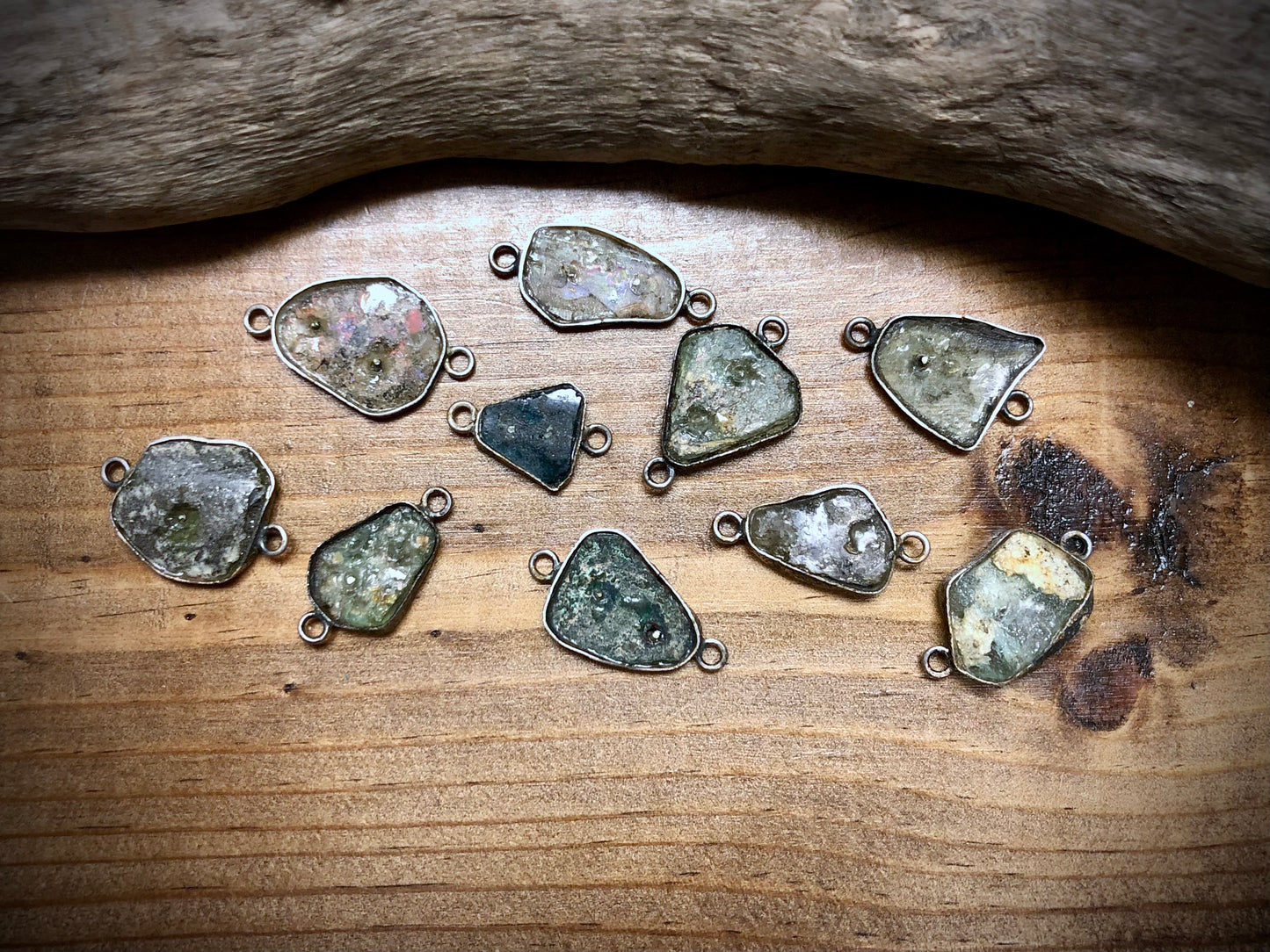 Nepalese Roman Glass Connectors