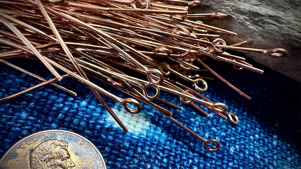Eye Pin - Copper - 2" - 20g - 100ct