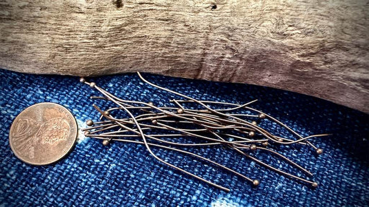 Ball Pin - Antique Copper - 2" - 20g - 20ct