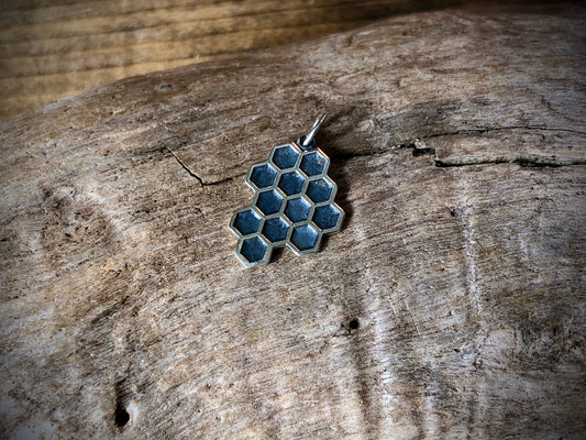 Sterling Honeycomb Pendant