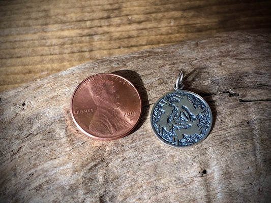 Sterling Three Rabbits Charm