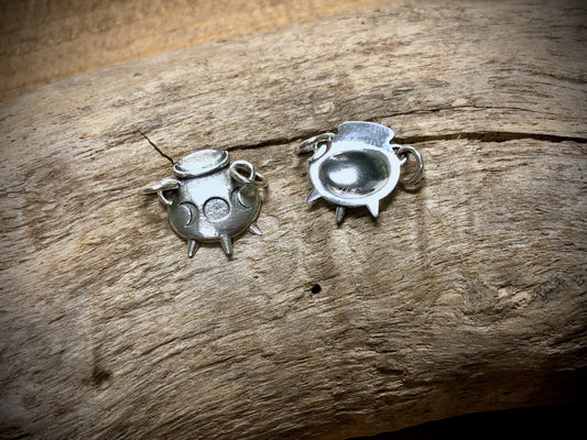 Sterling Witch Cauldron Charm Link