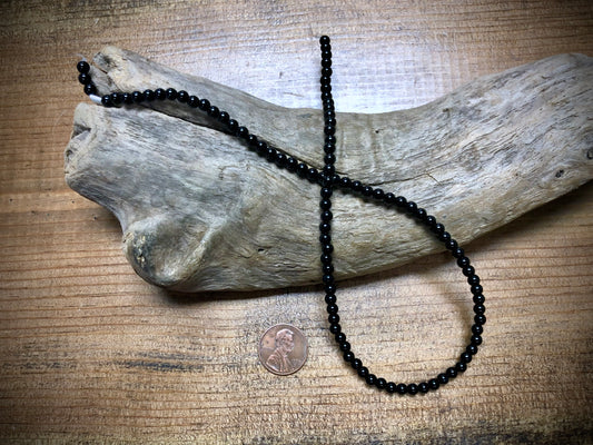 Black Onyx Rounds - 4mm - 15"