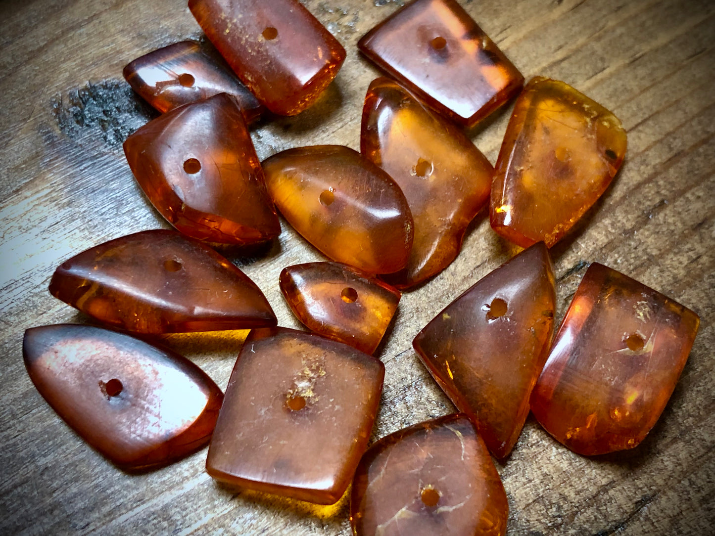 Lithuanian Amber Beads - Orange