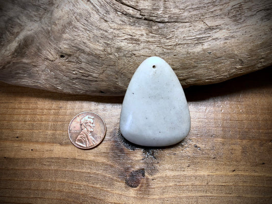 New Jade Stone Pendant - Rounded Triangle