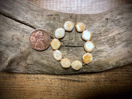 Vintage Czech Glass Strand - Flat Bicones