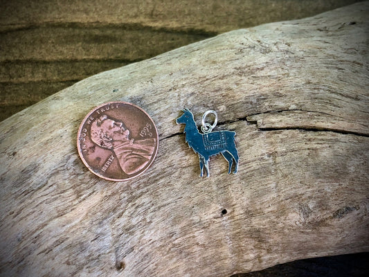 Sterling Llama Charm