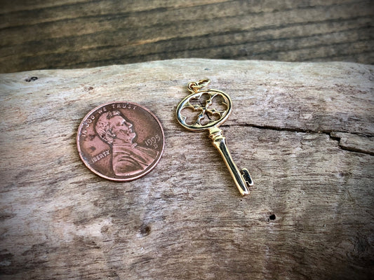 Key Charm - Bronze