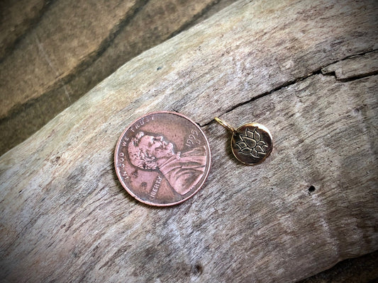 Bronze Lotus Charm