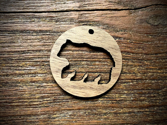 Wooden Pendant—Bear Cut-Out - 3861