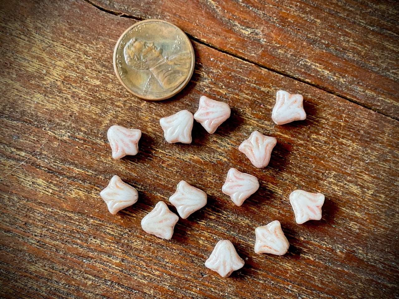 Lily Flower Czech Glass Beads