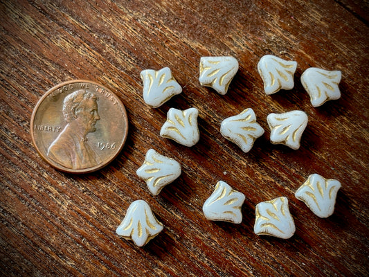 Lily Flower Czech Glass Beads