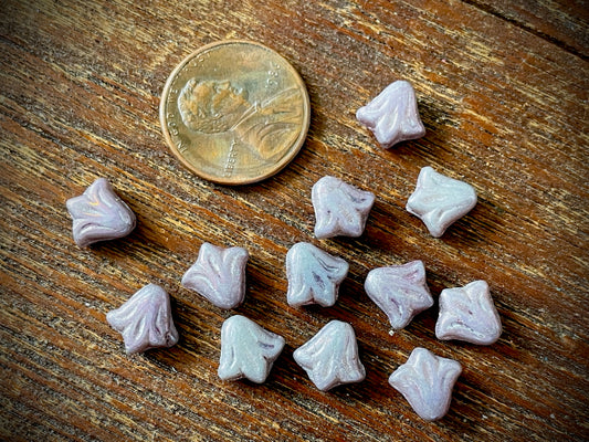 Lily Flower Czech Glass Beads