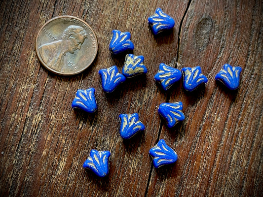 Lily Flower Czech Glass Beads