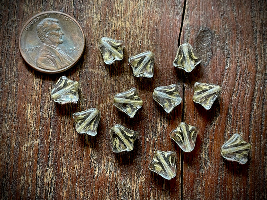 Lily Flower Czech Glass Beads