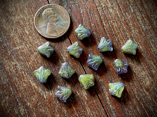 Lily Flower Czech Glass Beads