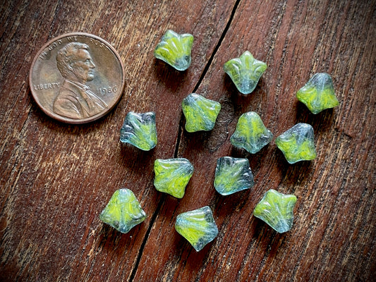 Lily Flower Czech Glass Beads