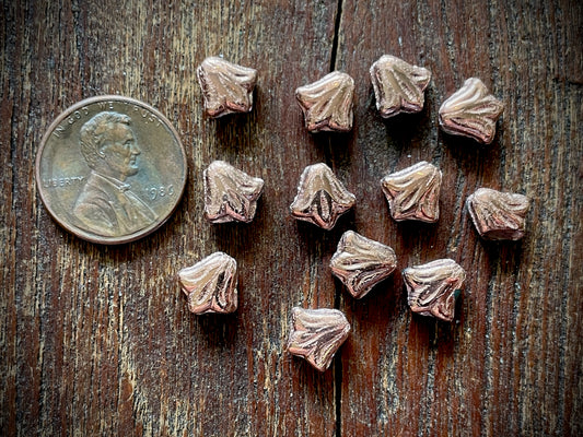 Lily Flower Czech Glass Beads