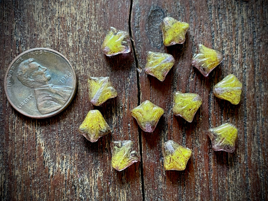 Lily Flower Czech Glass Beads