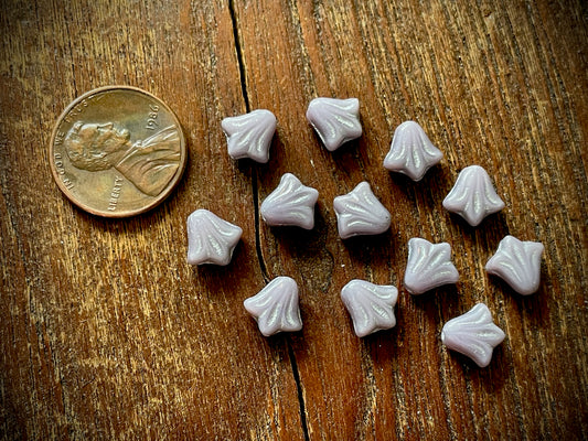 Lily Flower Czech Glass Beads