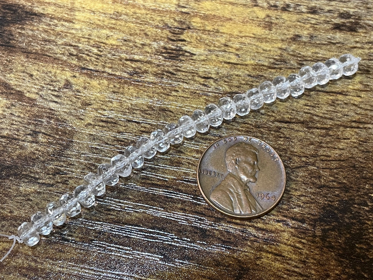 Gem Cut Rondelle Czech Glass Beads