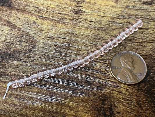 Gem Cut Rondelle Czech Glass Beads