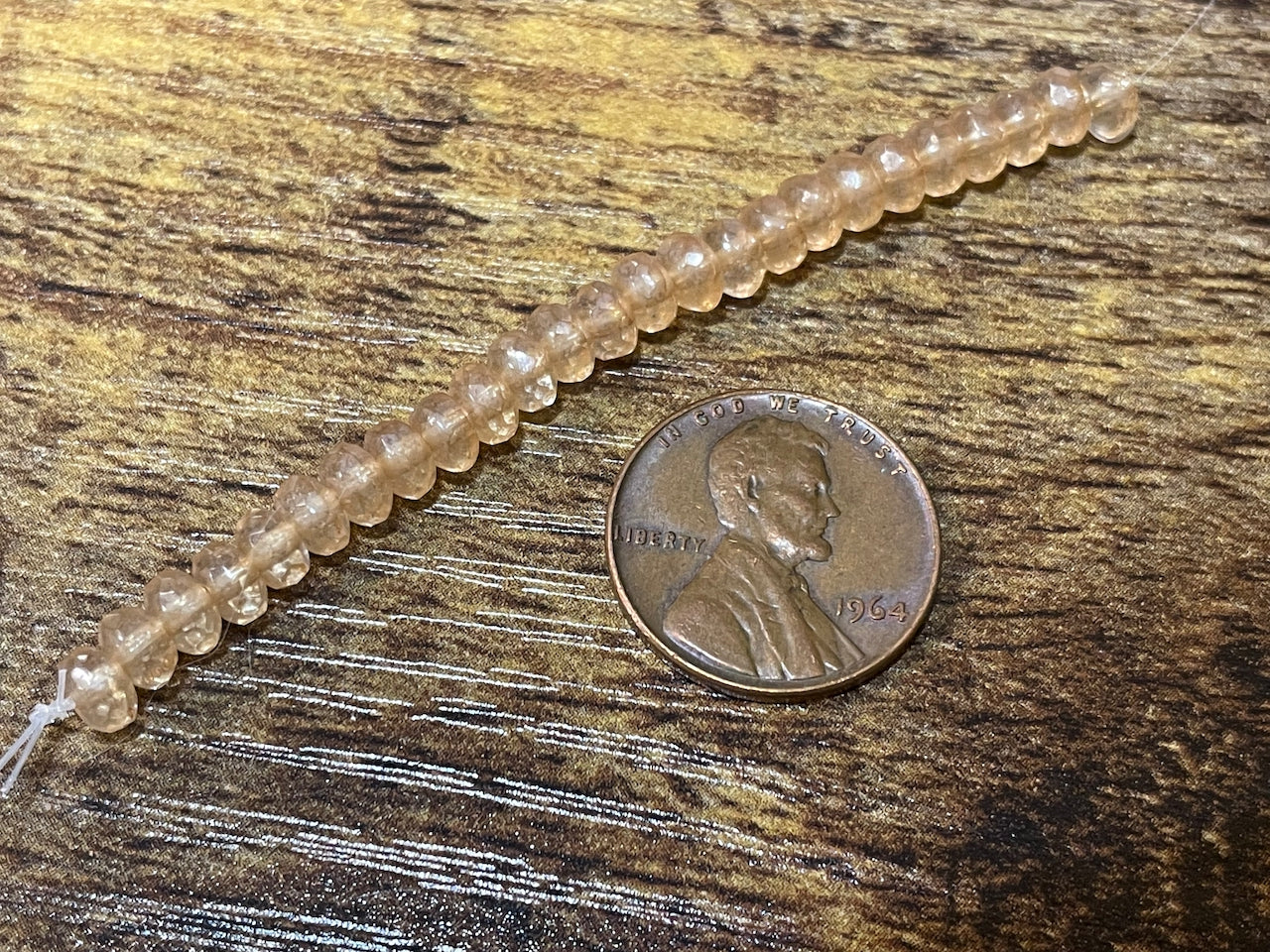 Gem Cut Rondelle Czech Glass Beads