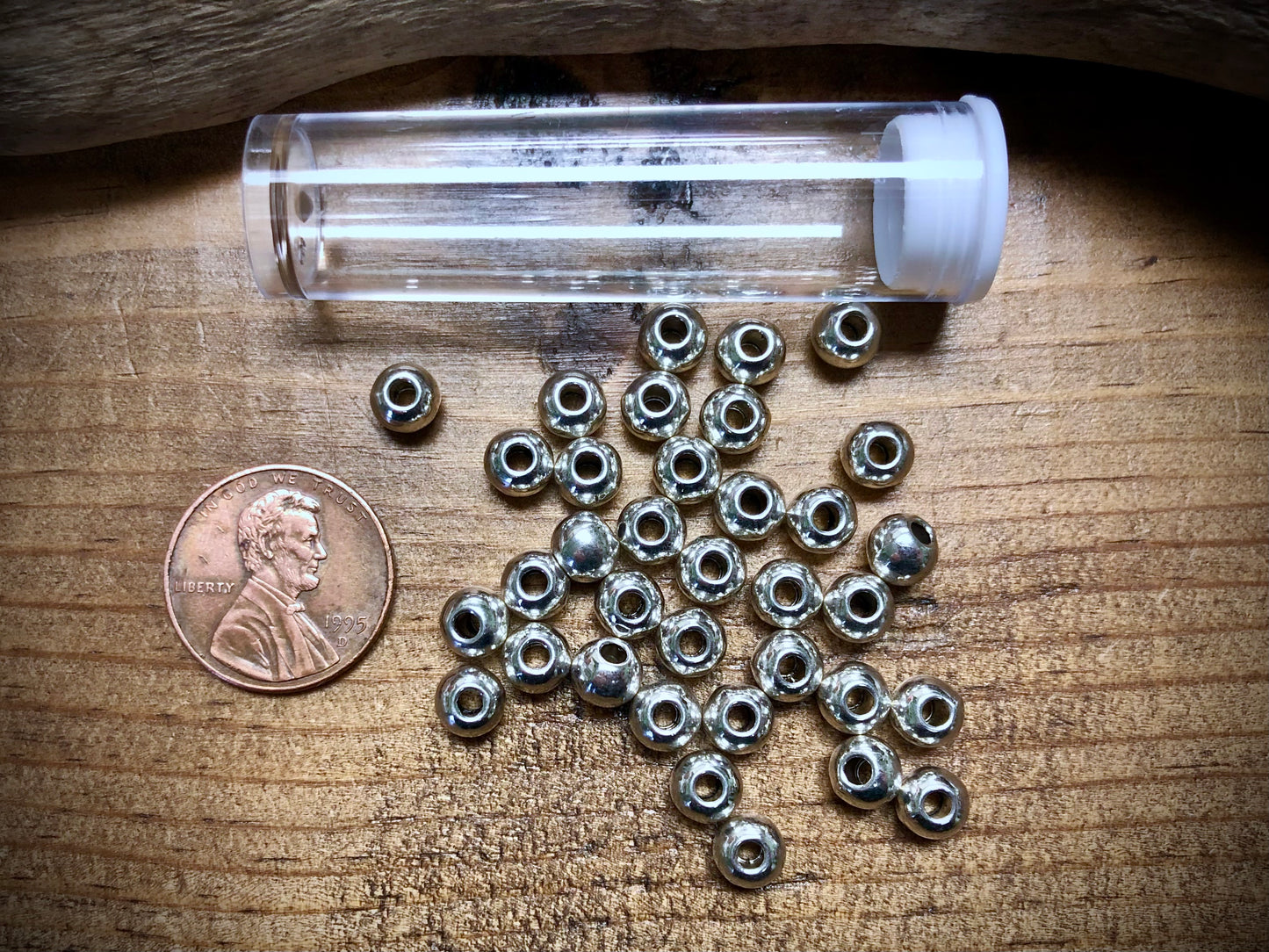 Pewter Spacers Set - 5mm Rounds