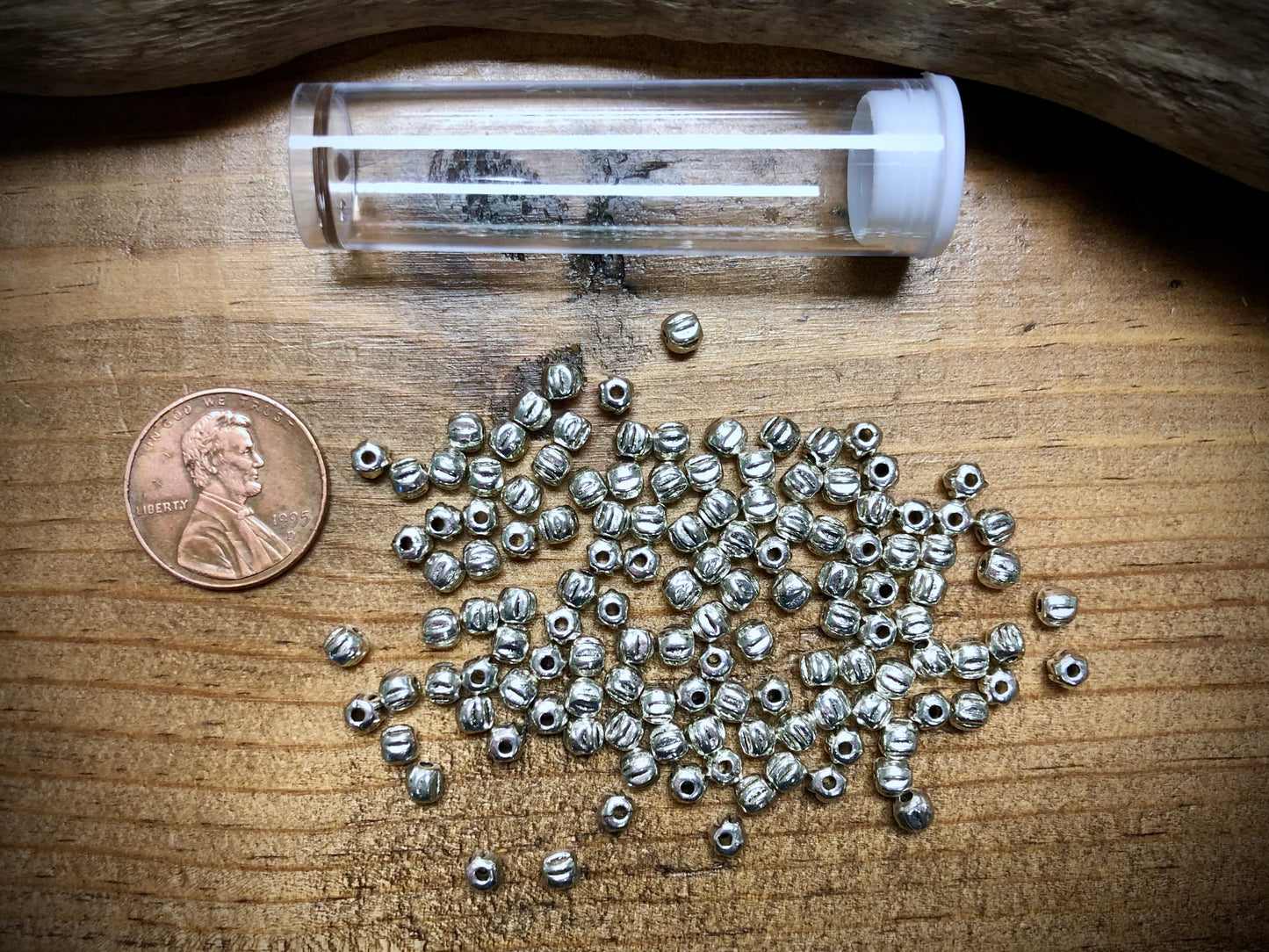 Pewter Spacers Set - 3mm Melons